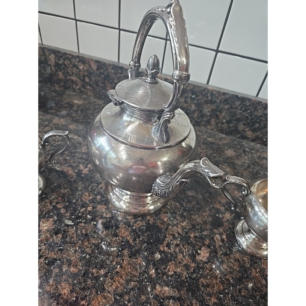 Antique Arts Co SPC Silver Plated 3pc Tea & Coffee Service Set Victorian Style - Picture 6 of 6